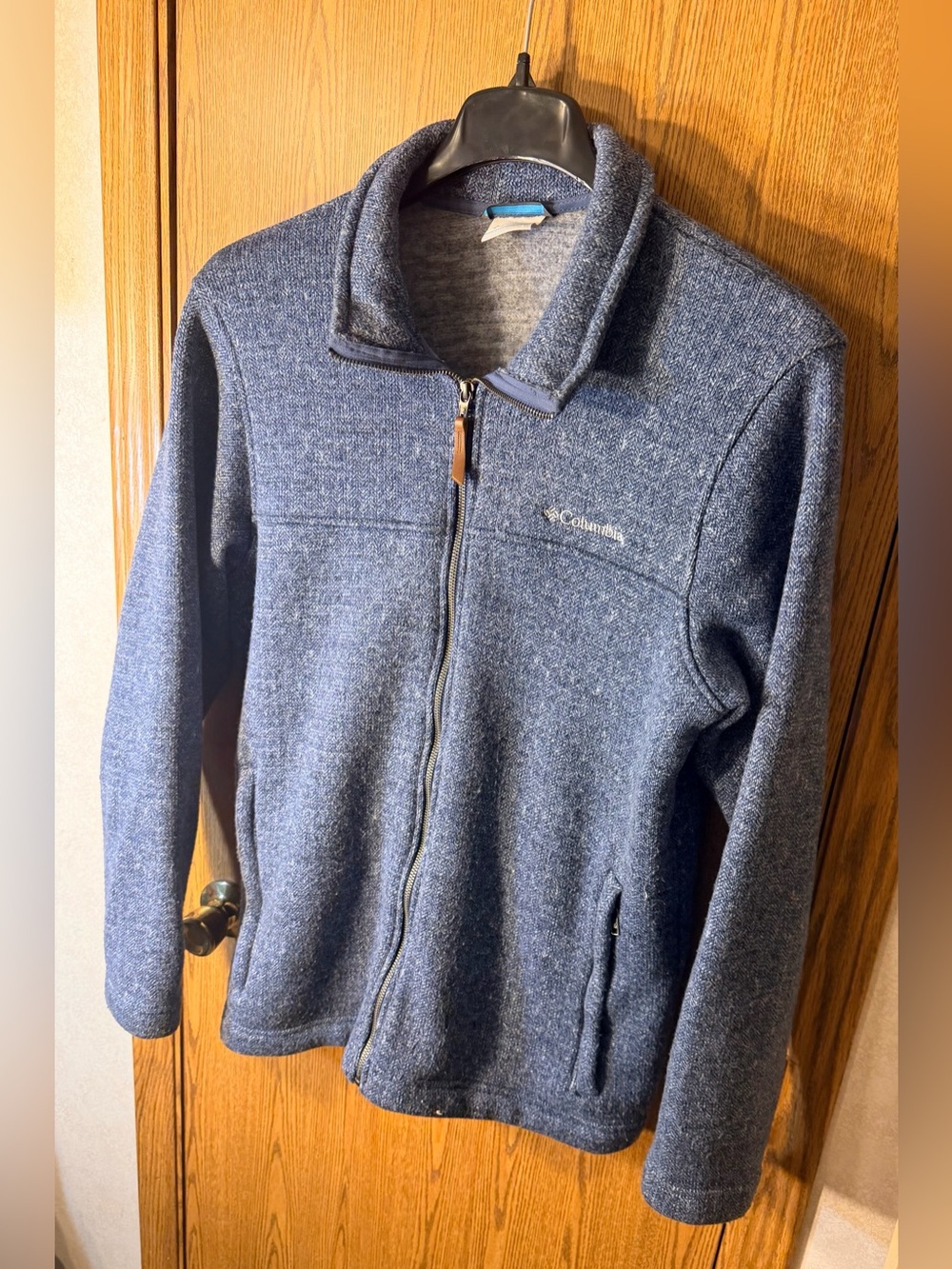 Columbia Heathered Navy Blue Full-Zip Fleece Jacket - Picture 2 of 6